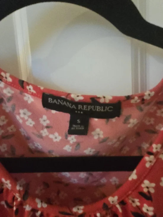 Banana Republic Red Floral Midi Dress - Picture 4 of 4